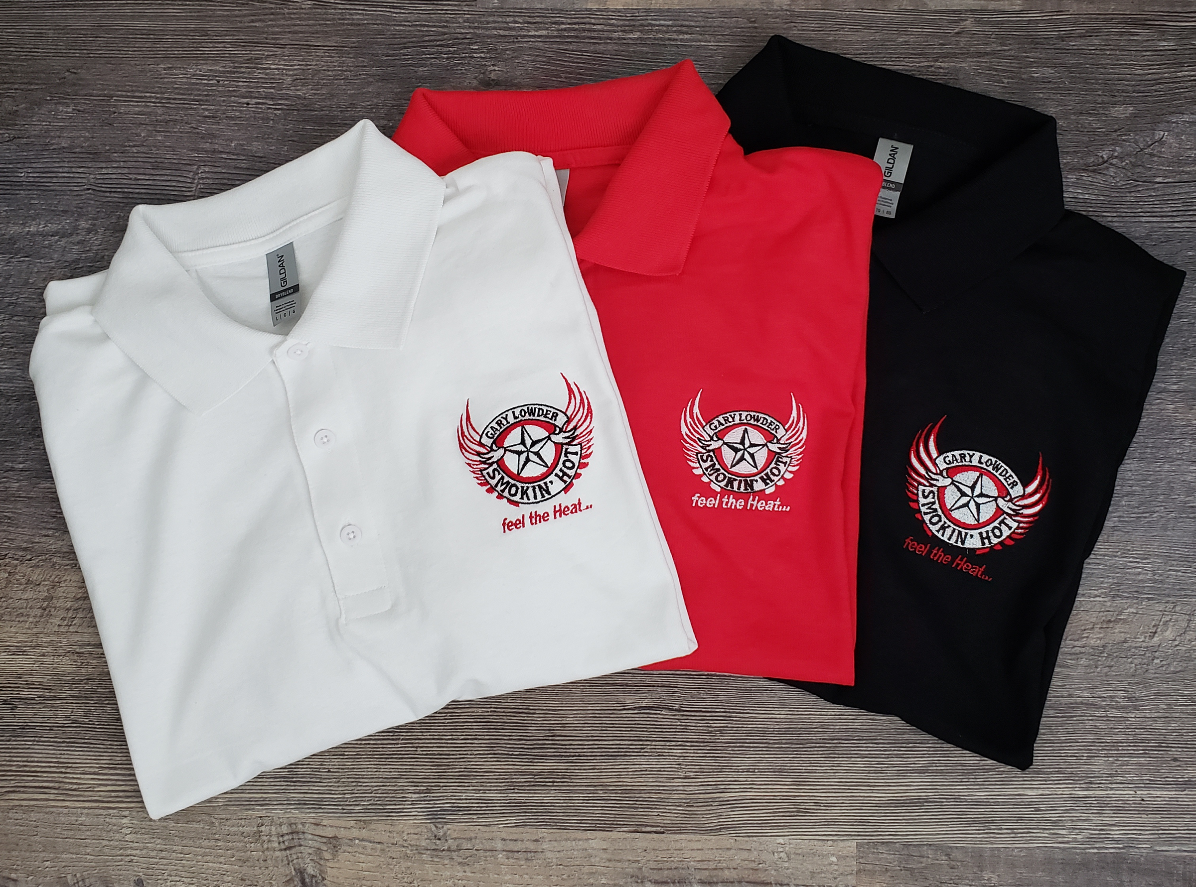 Smokin'Hot Polo Shirts Embroidery Logo